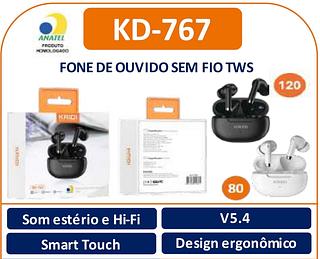 FONE DE OUVIDO SEM FIO TWS