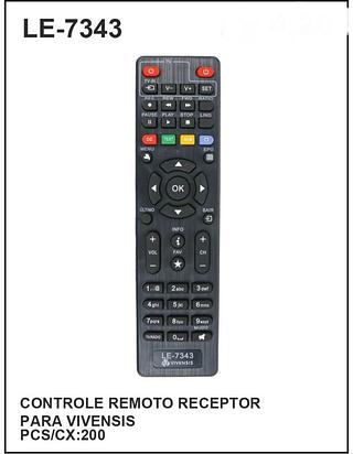 CONTROLE REMOTO RECEPTOR PARA VIVENSIS