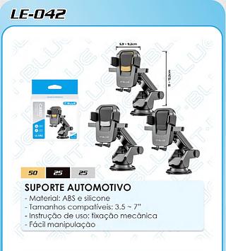 SUPORTE AUTOMOTIVO - Material: ABS e silicone