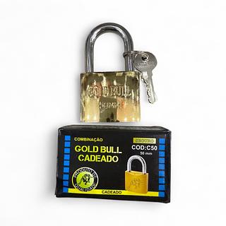 ￼01 Unidade De Cadeado Com 3 Chaves Tamanho 50MM