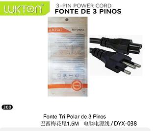 Fonte Tri Polar de 3 Pinos