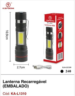 Lanterna Recarregável