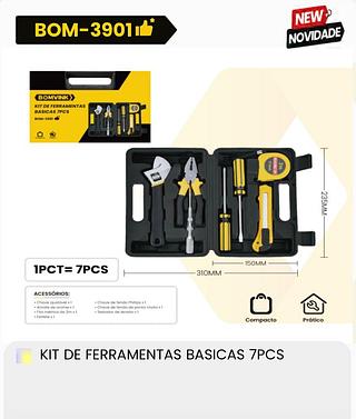 KIT DE FERRAMENTAS BASICAS 7PCS