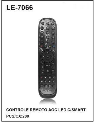 CONTROLE REMOTO AOC LED C/SMART