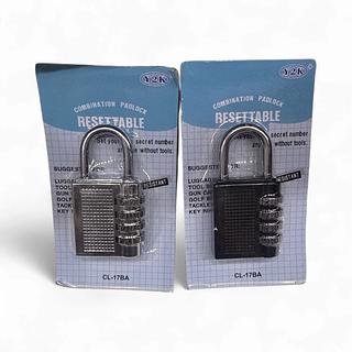 ￼Cadeado senha Segredo Para malas Armários Corrente Cromado