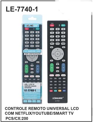 CONTROLE REMOTO UNIVERSAL LCD COM NETFLIX/YOUTUBE/SMART TV