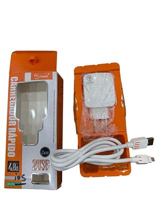 OTTO-CARREGADOR RÁPIDO 2USB 4.8A- IOS