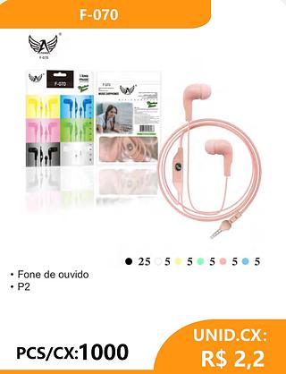 Fone de ouvido • P2 50pcs