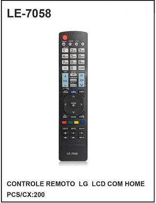 CONTROLE REMOTO LG LCD COM HOME