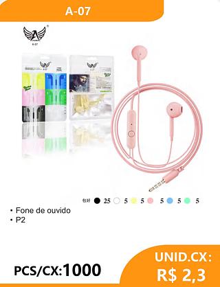 Fone de ouvido • P2 50pcs