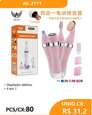 Depilador elétrico • 4 em 1