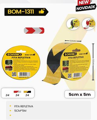 FITA REFLETIVA 5CM*5M