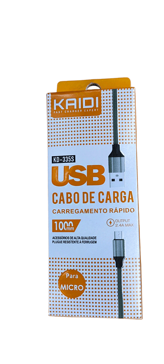 KAIDI CABO DE CARGA RAPIDO 2.4A MAX-V8