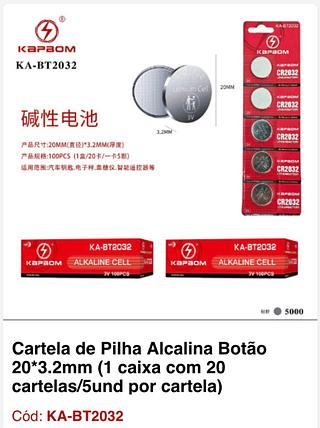 Bateria Lítio BT2032