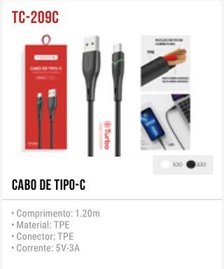 CABO DE TIPO-C• Comprimento: 1.20m